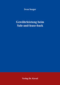 Vorderes Coverbild Gewährleistung beim Sale-and-lease-back