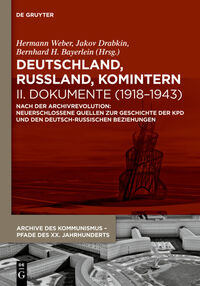 Vorderes Coverbild Deutschland, Russland, Komintern - Dokumente (1918–1943)