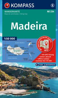 Vorderes Coverbild KOMPASS Wanderkarte 234 Madeira 1:50.000