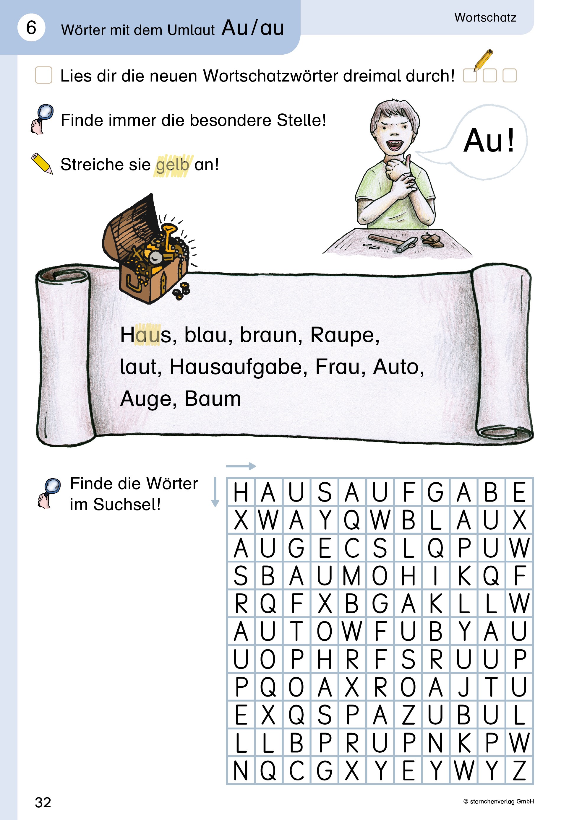 Beispielinhalt (Bild) Mein Lupenschreibheft 2 - Ich kann richtig schreiben -