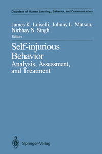 Vorderes Coverbild Self-injurious Behavior