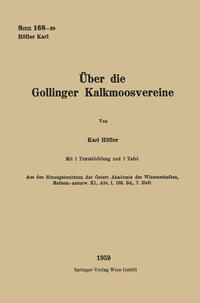 Vorderes Coverbild Über die Gollinger Kalkmoosvereine