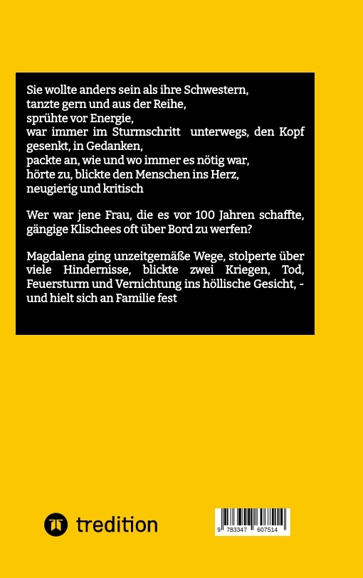 Rückseitencover Magdalenas Mosaik
