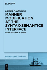 Vorderes Coverbild Manner Modification at the Syntax-Semantics Interface