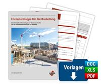 Vorderes Coverbild Formularmappe für die Bauleitung