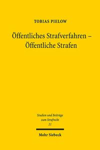 Vorderes Coverbild Öffentliches Strafverfahren - Öffentliche Strafen