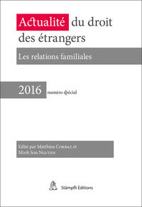 Vorderes Coverbild Actualité du droit des étrangers