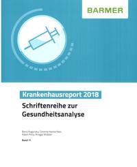 Vorderes Coverbild BARMER Krankenhausreport 2018