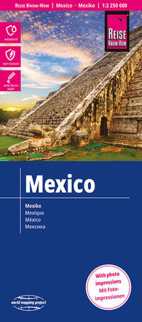 Vorderes Coverbild Reise Know-How Landkarte Mexiko / Mexico (1:2.250.000)