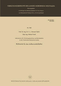 Vorderes Coverbild Richtwerte für das Außenrundschleifen