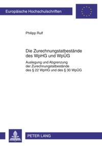 Vorderes Coverbild Die Zurechnungstatbestände des WpHG und WpÜG