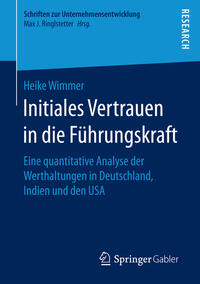 Vorderes Coverbild Initiales Vertrauen in die Führungskraft