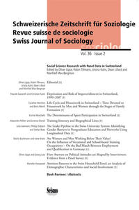 Vorderes Coverbild Sozialwissenschaftliche Forschung mit Paneldaten in der Schweiz