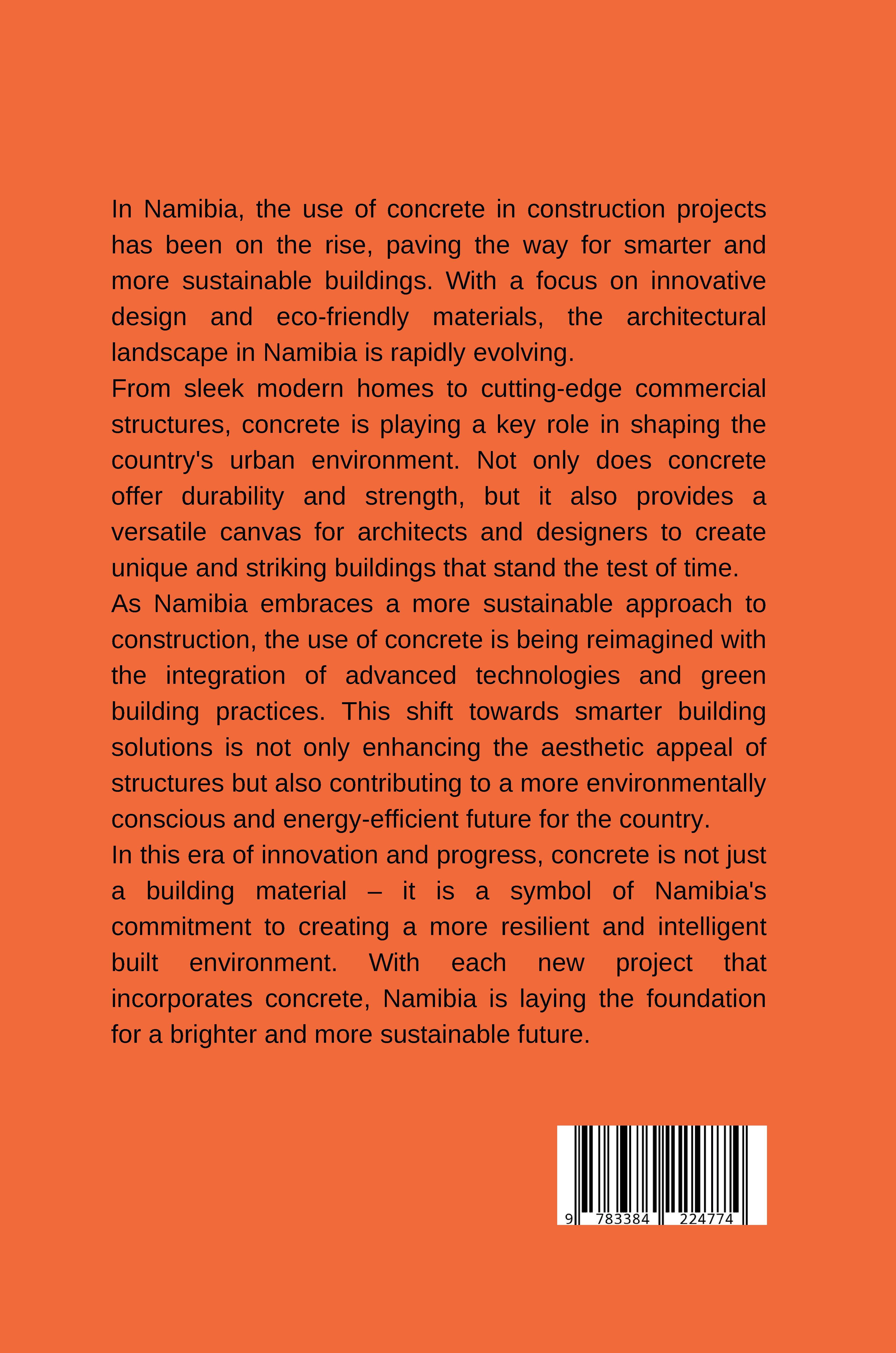 Rückseitencover Durable Concrete: Build Namibia