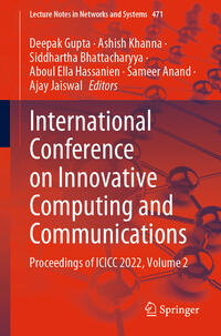 Vorderes Coverbild International Conference on Innovative Computing and Communications