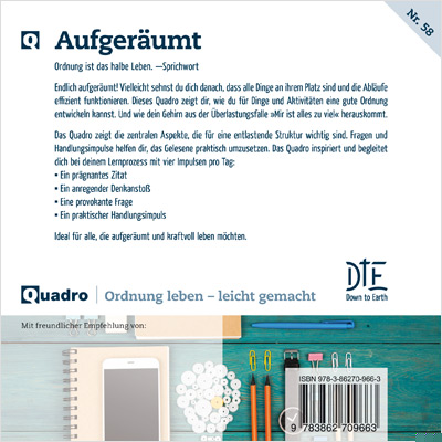 Rückseitencover Aufgeräumt
