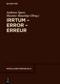 Vorderes Coverbild Irrtum – Error – Erreur