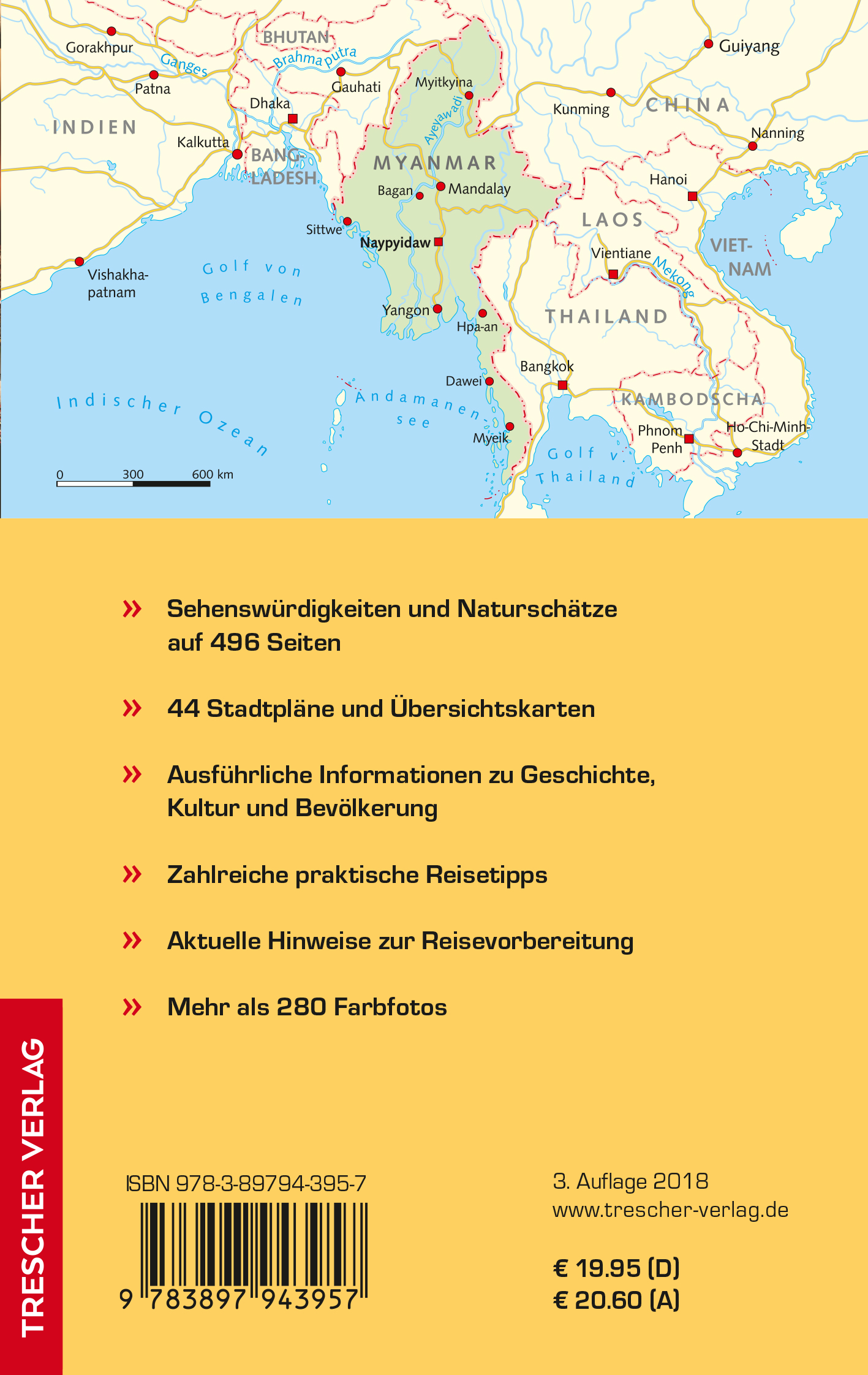 Rückseitencover TRESCHER Reiseführer Myanmar