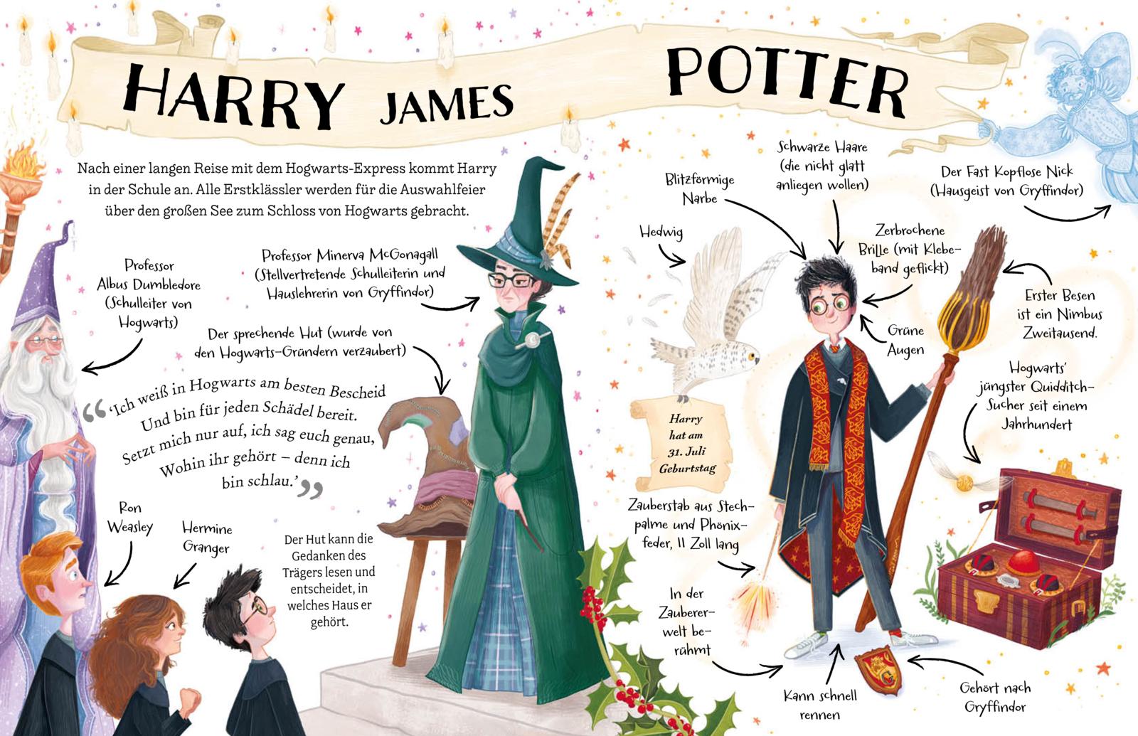 Beispielinhalt (Bild) Potter Guides: Harry Potter