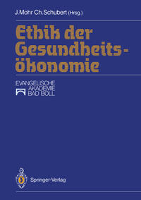 Vorderes Coverbild Ethik der Gesundheitsökonomie