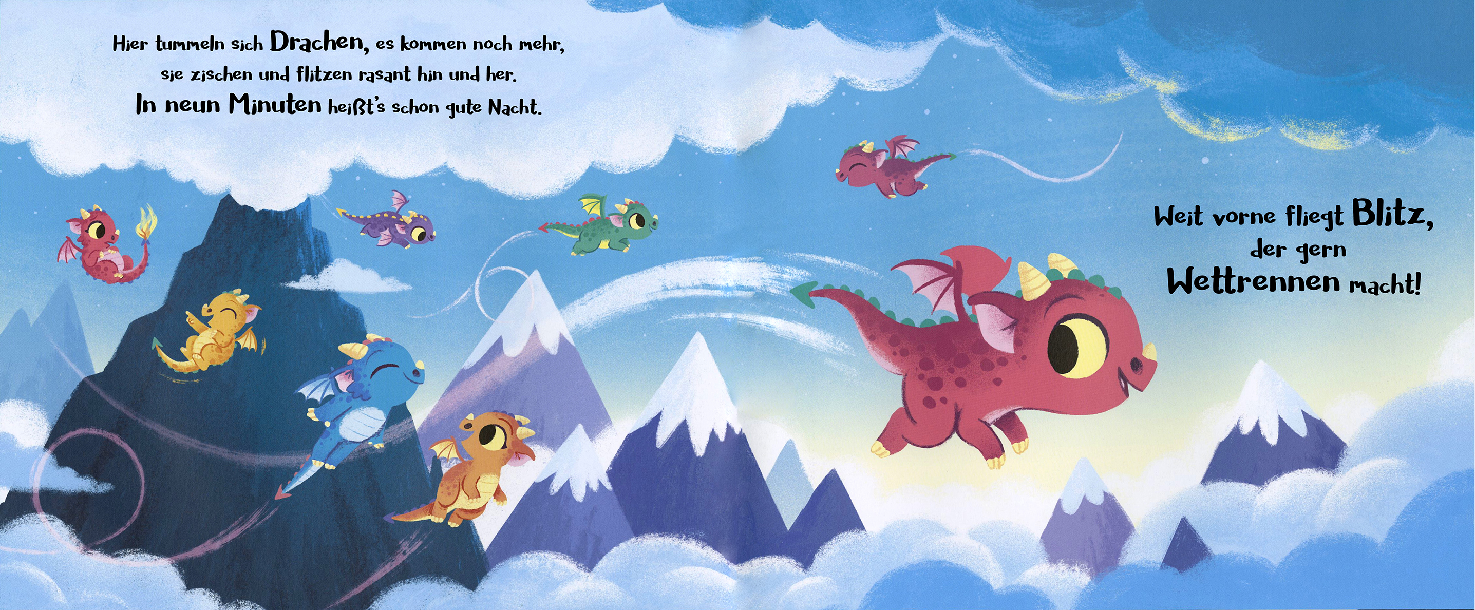 Beispielinhalt (Bild) Nur noch zehn Minuten, kleiner Drache