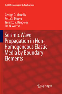 Vorderes Coverbild Seismic Wave Propagation in Non-Homogeneous Elastic Media by Boundary Elements