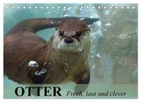 Vorderes Coverbild Otter. Frech, laut und clever (Tischkalender 2025 DIN A5 quer), CALVENDO Monatskalender