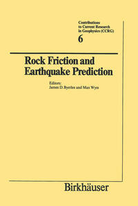 Vorderes Coverbild Rock Friction and Earthquake Prediction