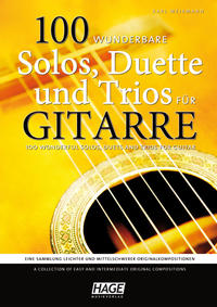 Vorderes Coverbild 100 wunderbare Solos, Duette und Trios für Gitarre
