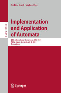 Vorderes Coverbild Implementation and Application of Automata