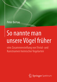 Vorderes Coverbild So nannte man unsere Vögel früher