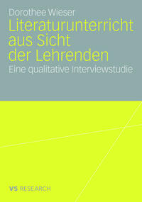Vorderes Coverbild Literaturunterricht aus Sicht der Lehrenden