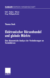 Vorderes Coverbild Elektronischer Börsenhandel und globale Märkte