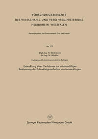Vorderes Coverbild Entwicklung eines Verfahrens zur zahlenmäßigen Bestimmung der Schneideigenschaften von Messerklingen