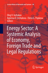 Vorderes Coverbild Energy Sector: A Systemic Analysis of Economy, Foreign Trade and Legal Regulations