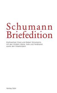 Vorderes Coverbild Schumann-Briefedition / Schumann-Briefedition I.11