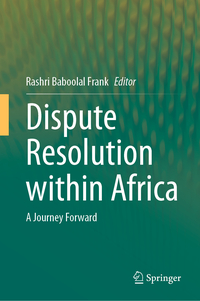Vorderes Coverbild Dispute Resolution within Africa