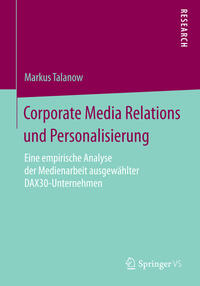 Vorderes Coverbild Corporate Media Relations und Personalisierung