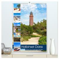 Vorderes Coverbild Halbinsel Darss, Portrait der Küstengemeinden (hochwertiger Premium Wandkalender 2025 DIN A2 hoch), Kunstdruck in Hochglanz