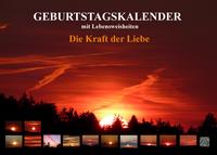 Vorderes Coverbild Geburtstagskalender Die Kraft der Liebe