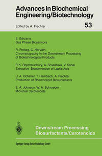 Vorderes Coverbild Downstream Processing Biosurfactants Carotenoids