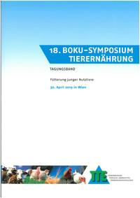 Vorderes Coverbild 18. BOKU-Symposium Tierernährung