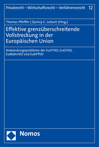 Vorderes Coverbild Effektive grenzüberschreitende Vollstreckung in der Europäischen Union