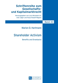Vorderes Coverbild Shareholder Activism