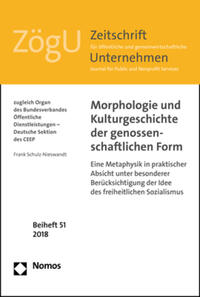 Vorderes Coverbild Morphologie und Kulturgeschichte der genossenschaftlichen Form