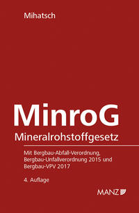 Vorderes Coverbild Mineralrohstoffgesetz MinroG
