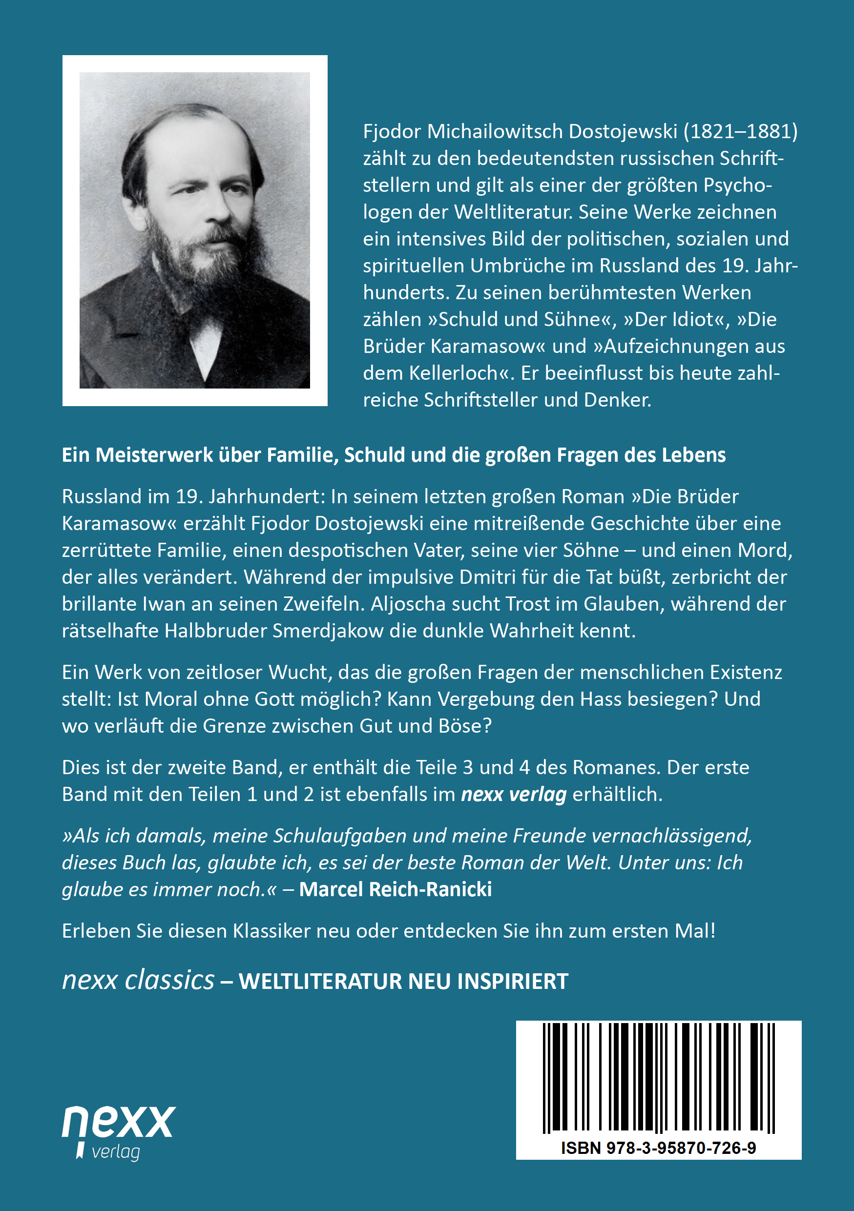 Rückseitencover Die Brüder Karamasow