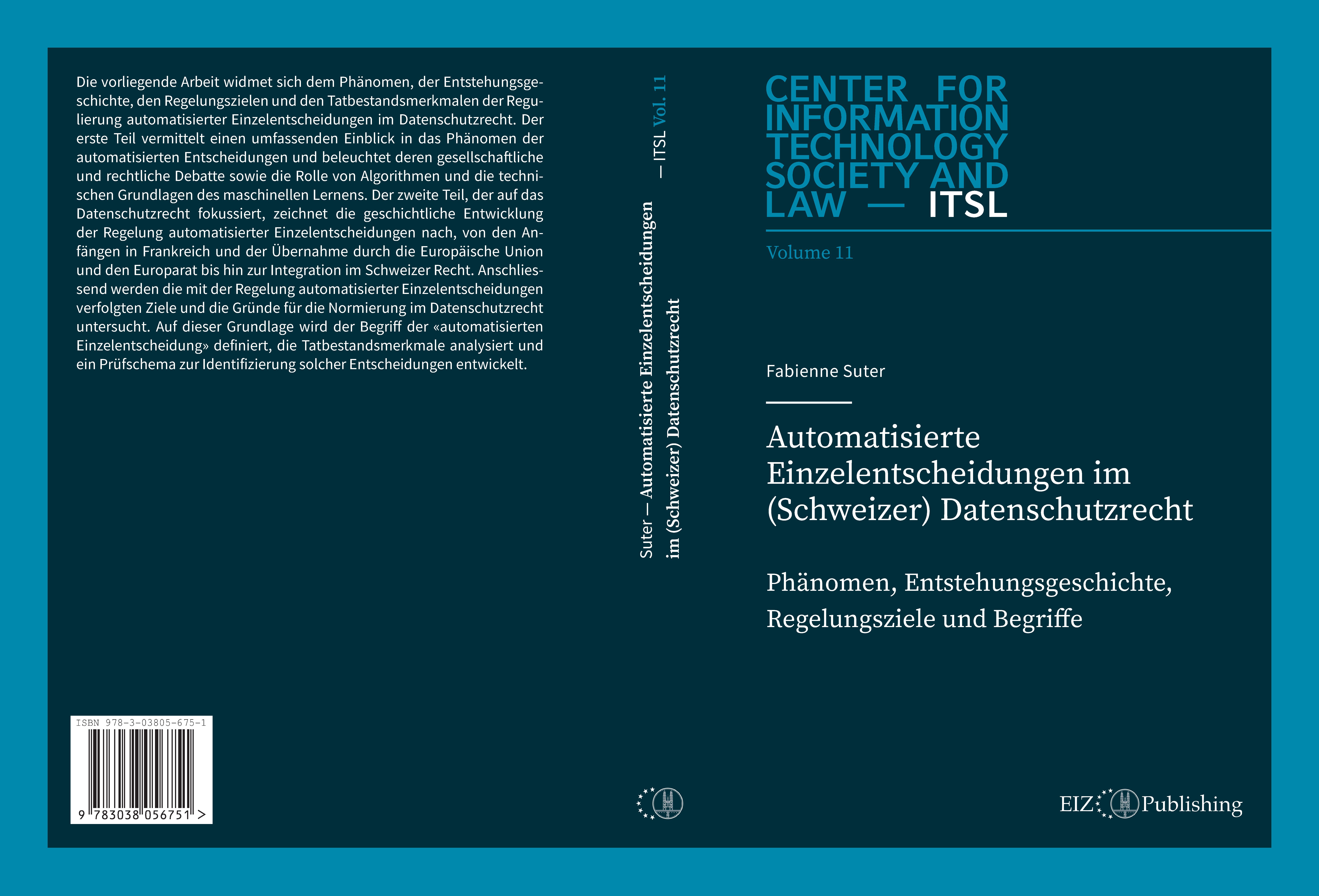 Gesamtes Coverbild Automatisierte Einzelentscheidungen im (Schweizer) Datenschutzrecht