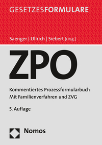 Vorderes Coverbild Zivilprozessordnung