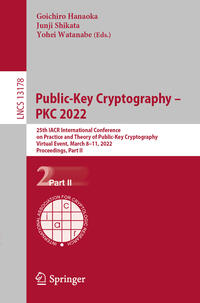 Vorderes Coverbild Public-Key Cryptography – PKC 2022